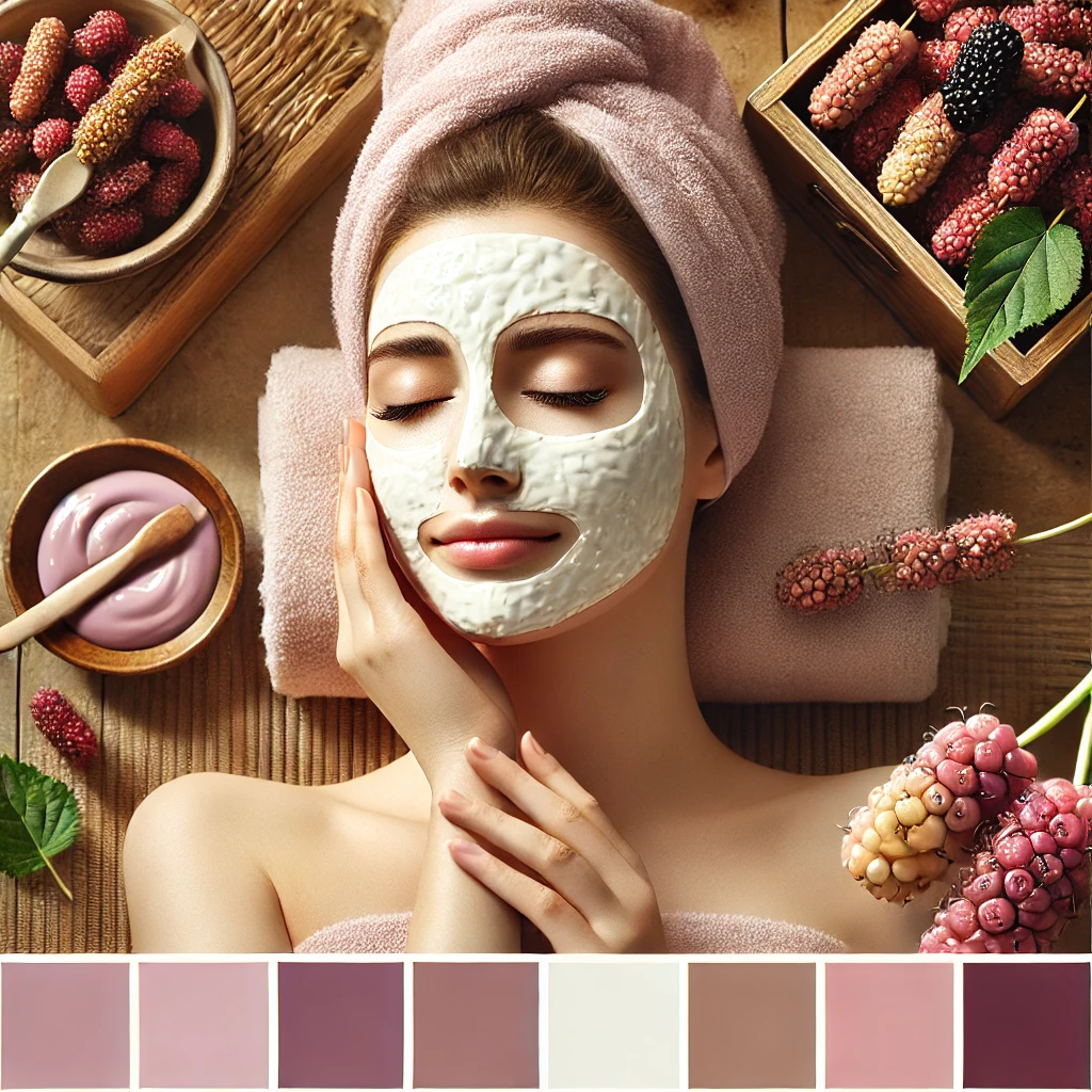 Trẻ hóa và làm sáng da bằng mặt nạ dâu tằm